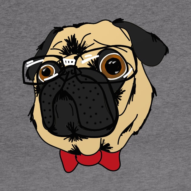 Nerdy Pug by TheNerdyPug